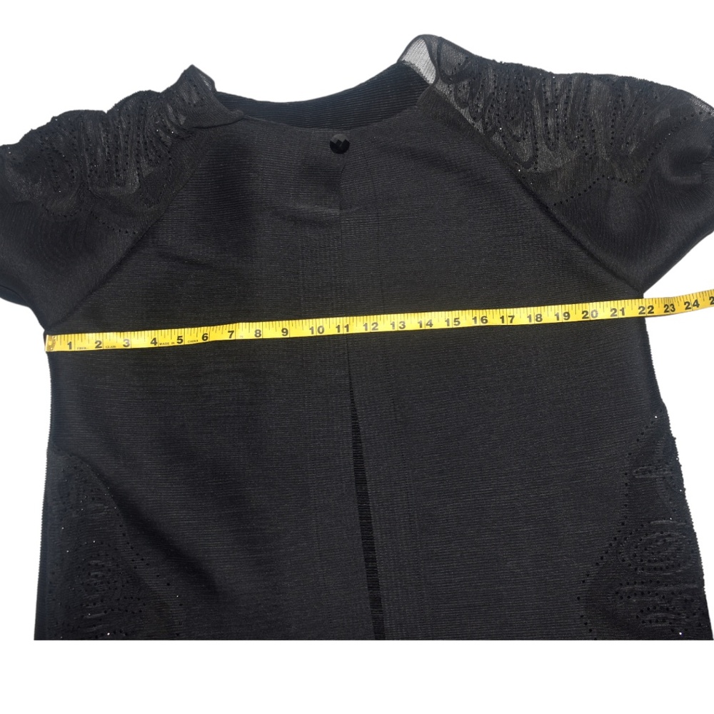 Masaki Matsuka Black Micro Pleated Plisse Duster Evening Jacket One Size OS M L - Picture 11 of 13